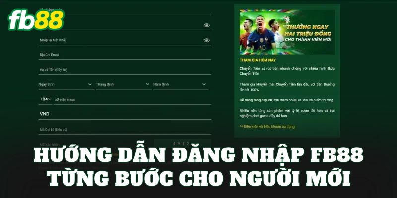 Hướng dẫn đăng nhập FB88 từng bước cho người mới